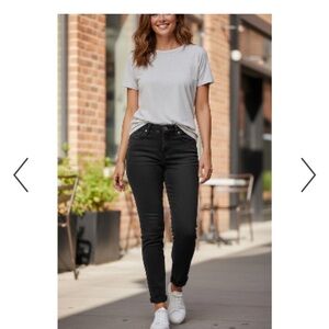 CAbi Black Cinch Skinny Jeans 6